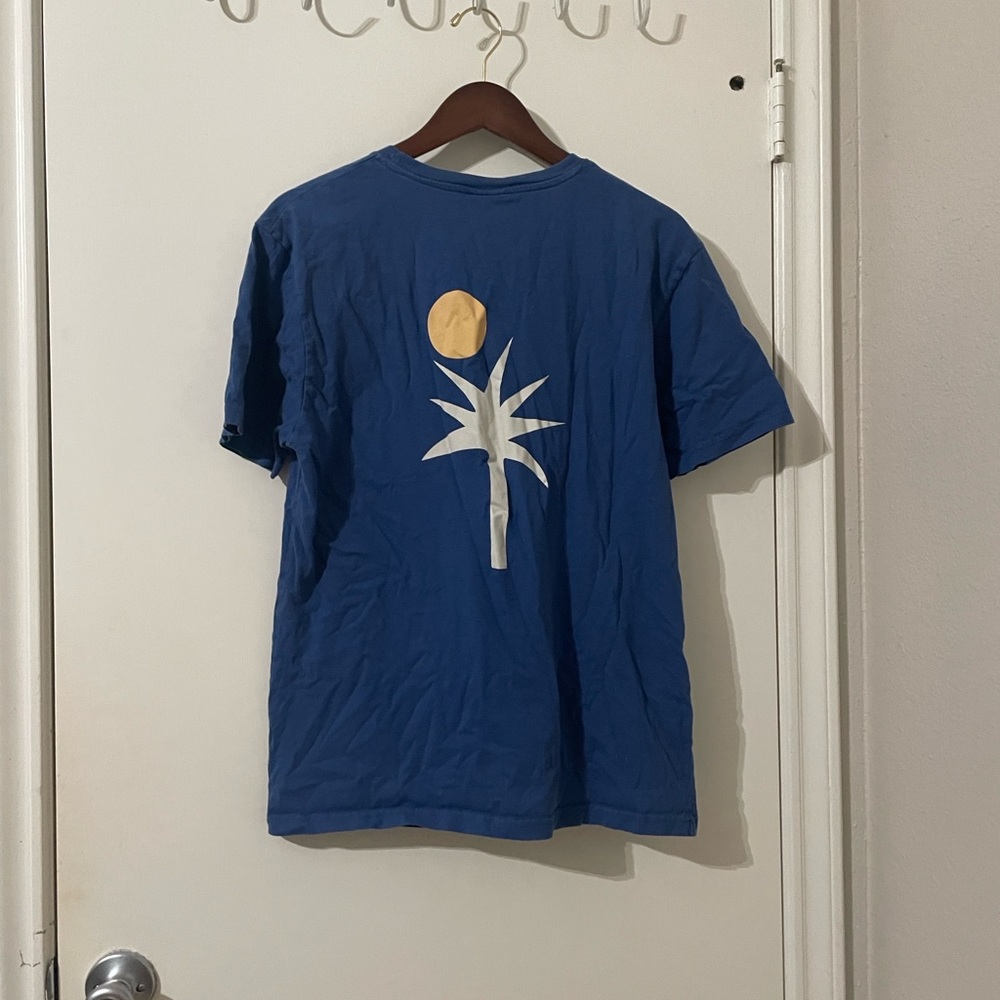 LA PAZ "Cunha" Palm Tree Graphic Tee in Royal Blue - Size M - Picture 7 of 10